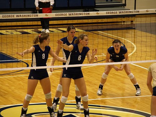 In rallies you and your teammates need to communicate in volleyball defense to prevent players from having to guess what is on each other's minds.  