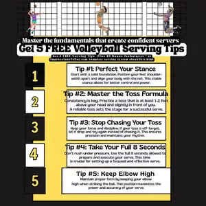 5 essential serving tips blk/yllow