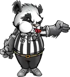 Discover Mo, the adorable panda referee who brings authority with charm. This cute panda t shirt celebrates volleyball's most important official with style 