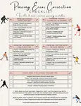 Volleyball passing error checklist $6
