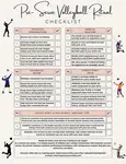 Pre Serve Volleyball Ritual Checklist