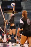 For a left handed volleyball setter who receives a good pass, the ball will get to your dominant hand first, which means that you can dump the ball faster.