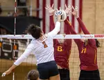 How to block in volleyball. Learn blocking words and blocker terminology used during front court defense when trying to stop an opposing team's attack hits. 