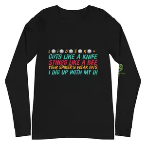 I'm excited about my collection of awesome t shirts by Volleybragswag with designs on oversized tshirts based on volleyball positions players are proud to play 