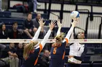 A blocker in volleyball can't touch the net in a rally.  Learn 3 more volleyball blocking rules you need to know when you're in the front row playing defense. 