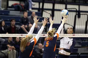 A blocker in volleyball can't touch the net in a rally.  Learn 3 more volleyball blocking rules you need to know when you're in the front row playing defense. 