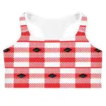 The Eagle on the flag of Poland reps the royalty of the country and we deliver our best royal experience with my stylish red jogger pants and sports bra outfits