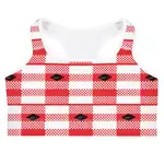 The Eagle on the flag of Poland reps the royalty of the country and we deliver our best royal experience with my stylish red jogger pants and sports bra outfits