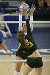 Two double block volleyball techniques help you improve blocking the ball at the net. Learn skills like how to hold your hands, how to jump and what to watch.  