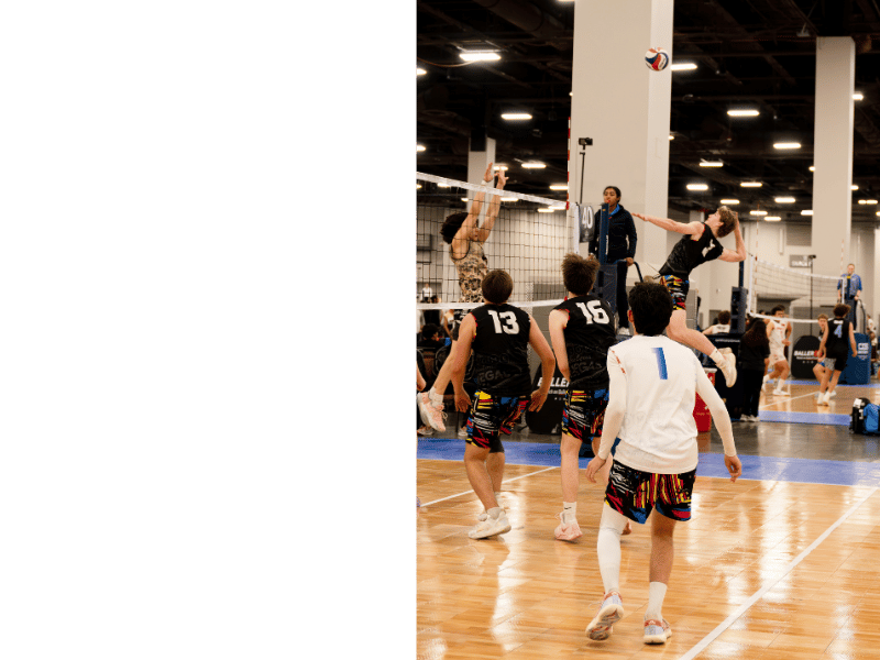 A five set is a high ball back set with an arc that reaches anywhere from eight to ten feet delivered over the head of the setter to the right front hitter.

The five set for the right front hitter is what the four set is to the left side hitter.