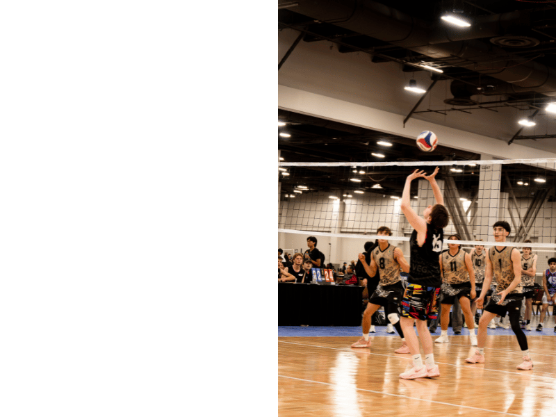When setting in volleyball a setter's job is to pick which sets to run that beat or outsmart the opposing team's front row blockers and back row defense so your team can score a point.