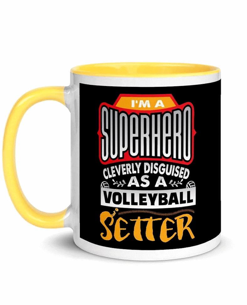 Check out the awesome SUPERHERO Volleyball Team Mom, Team Dad, Coach, Setter, Middle Blocker Mugs and click to shop in My Etsy Shop Now!