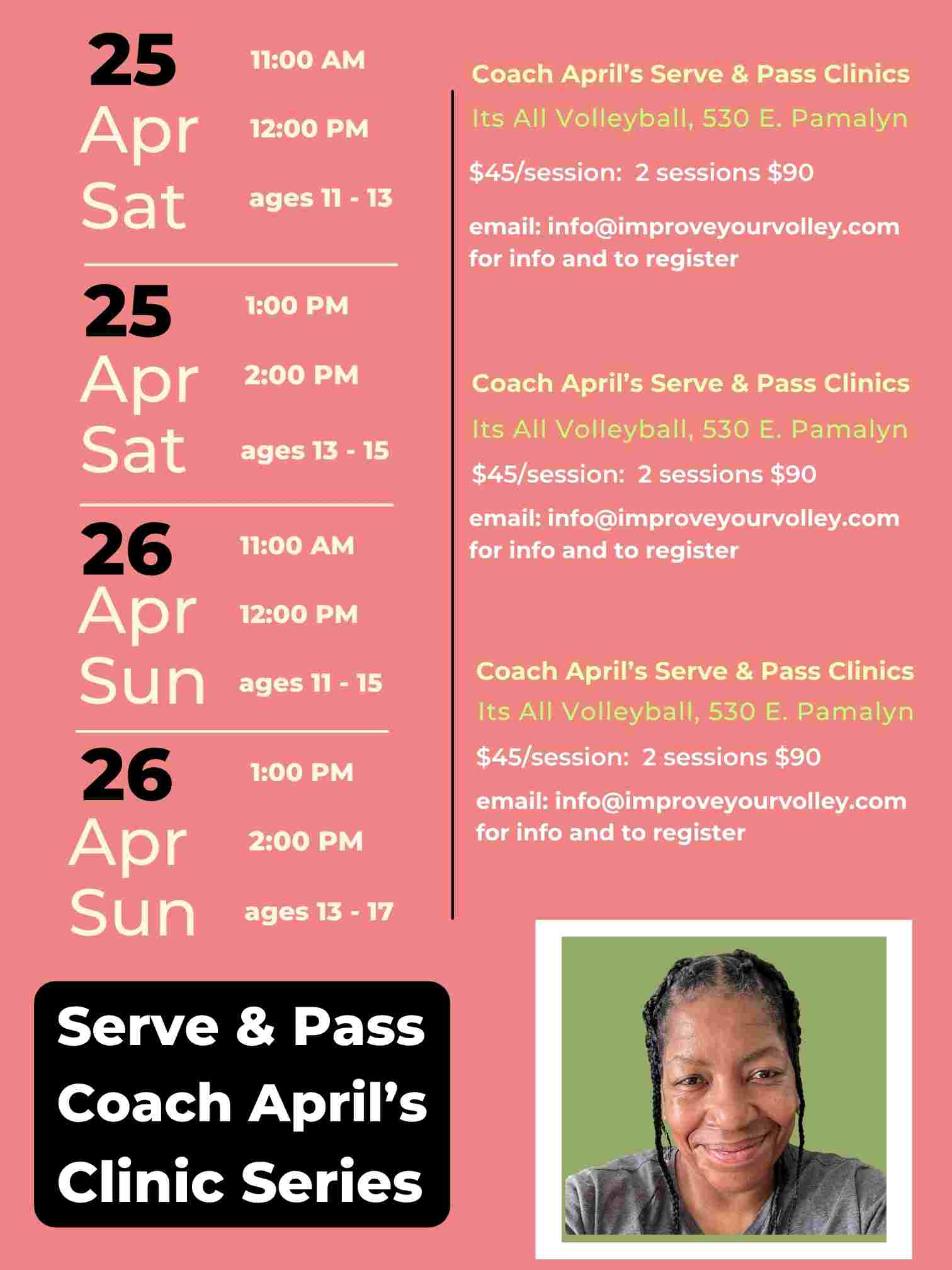 Coachaprilsservandpassclinicsposteer