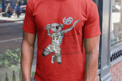 The Volleybragswag Koala Bear Shirt is one of the popular Animal Lover T Shirt Designs in my ETSY shop: Bring out your beast on the volleyball court like Coco the Koala.