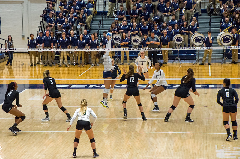 The volleyball spike approach for hitting is also called the spike approach and is done by a spiker who takes 3 or 4 steps to a ball in the air before hitting it.