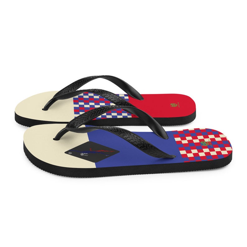 Flip Flop Shop Has red, white and blue Flag of Russia Inspired Slipper Designs by Volleybragswag available now on my ETSY shop!