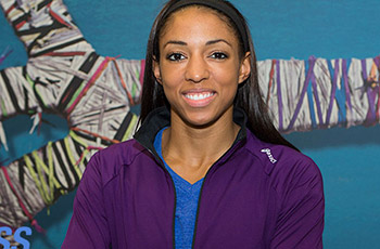 Asics volleyball sponsored athlete USA Volleyball Olympic silver medalist Alisha Glass
