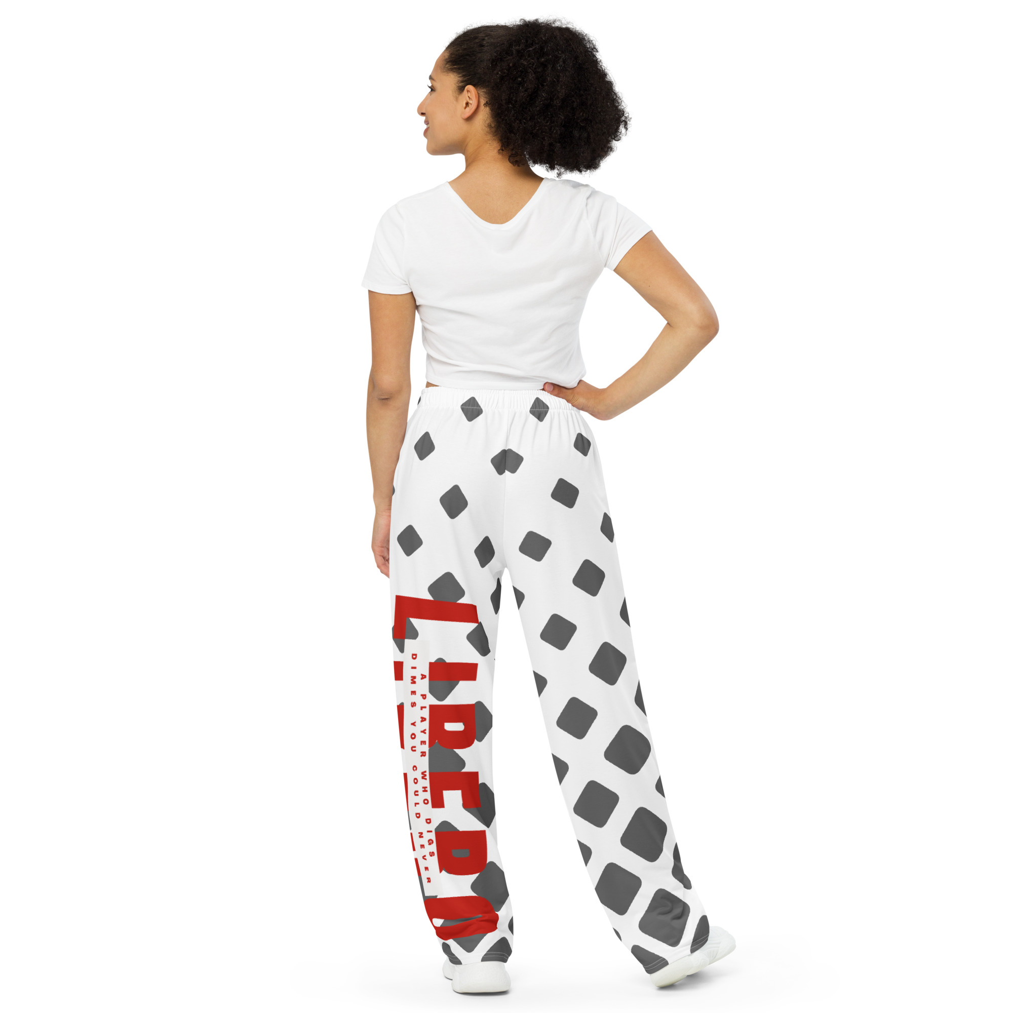 dk grey white and red girls cropped libero pj pants