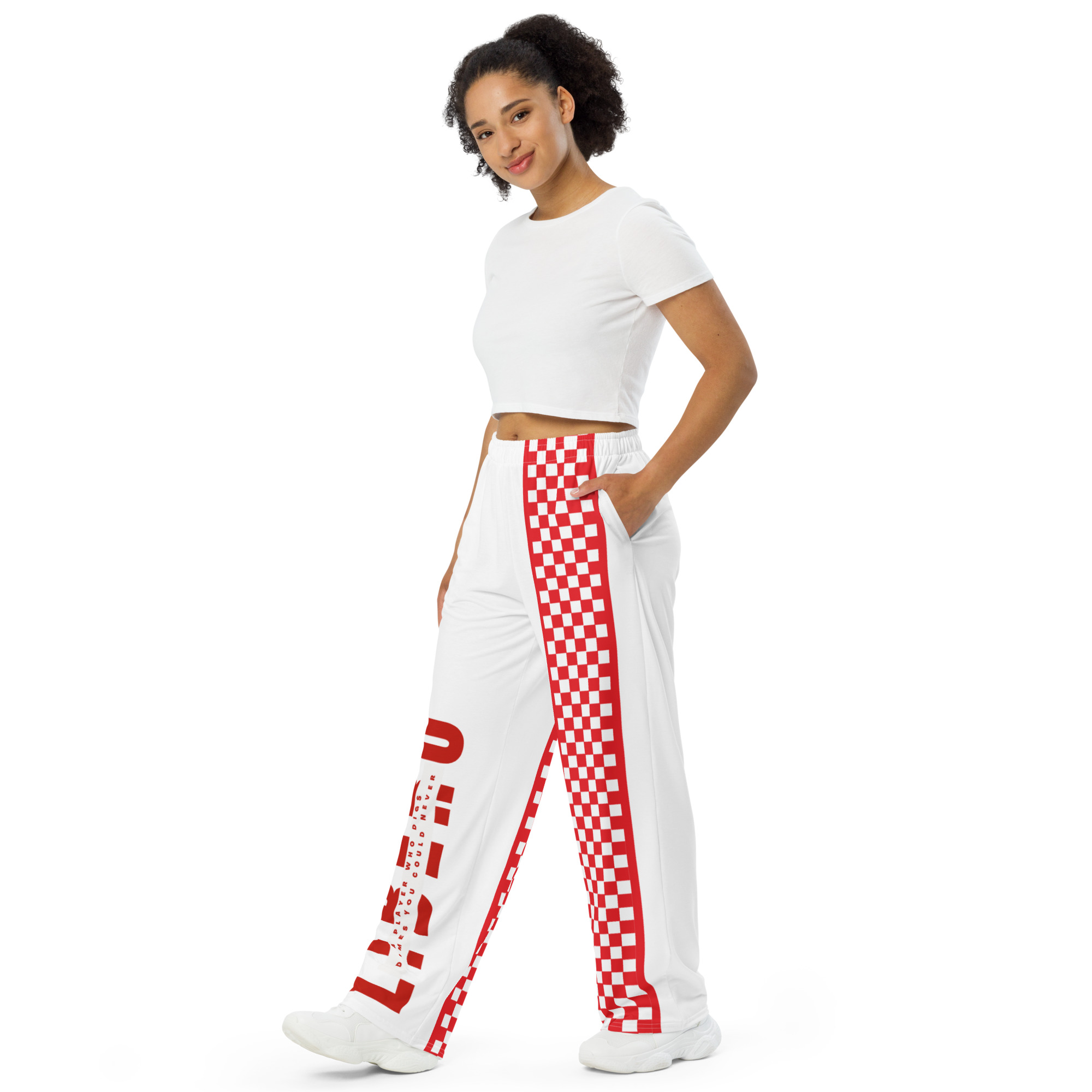 Plus, these wide leg pajama pants aren't just stylish, they're also versatile!

You can use them as beach volleyball cover-up pants or even as yoga pants or like I do as workout pants.