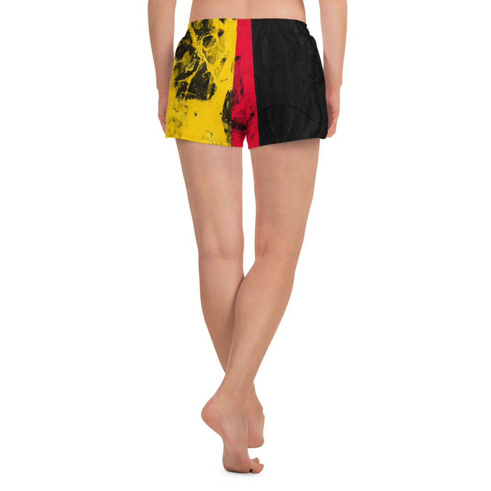 Mix and match these cute sports bra and shorts set combos with yellow and blue designs inspired by the flag of Germany