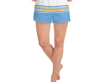 These athletic women's short shorts are so comfy and made from such a versatile fabric that you won't feel out of place at any sports event. And, of course, they have pockets.