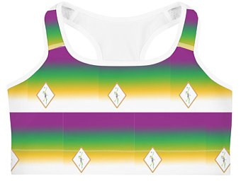 With the vibrant yellow, green and purple shades of the flag representing we took the same essence and integrated them into beautiful patterns on our Volleybragswag volleyball streetwear outfits.