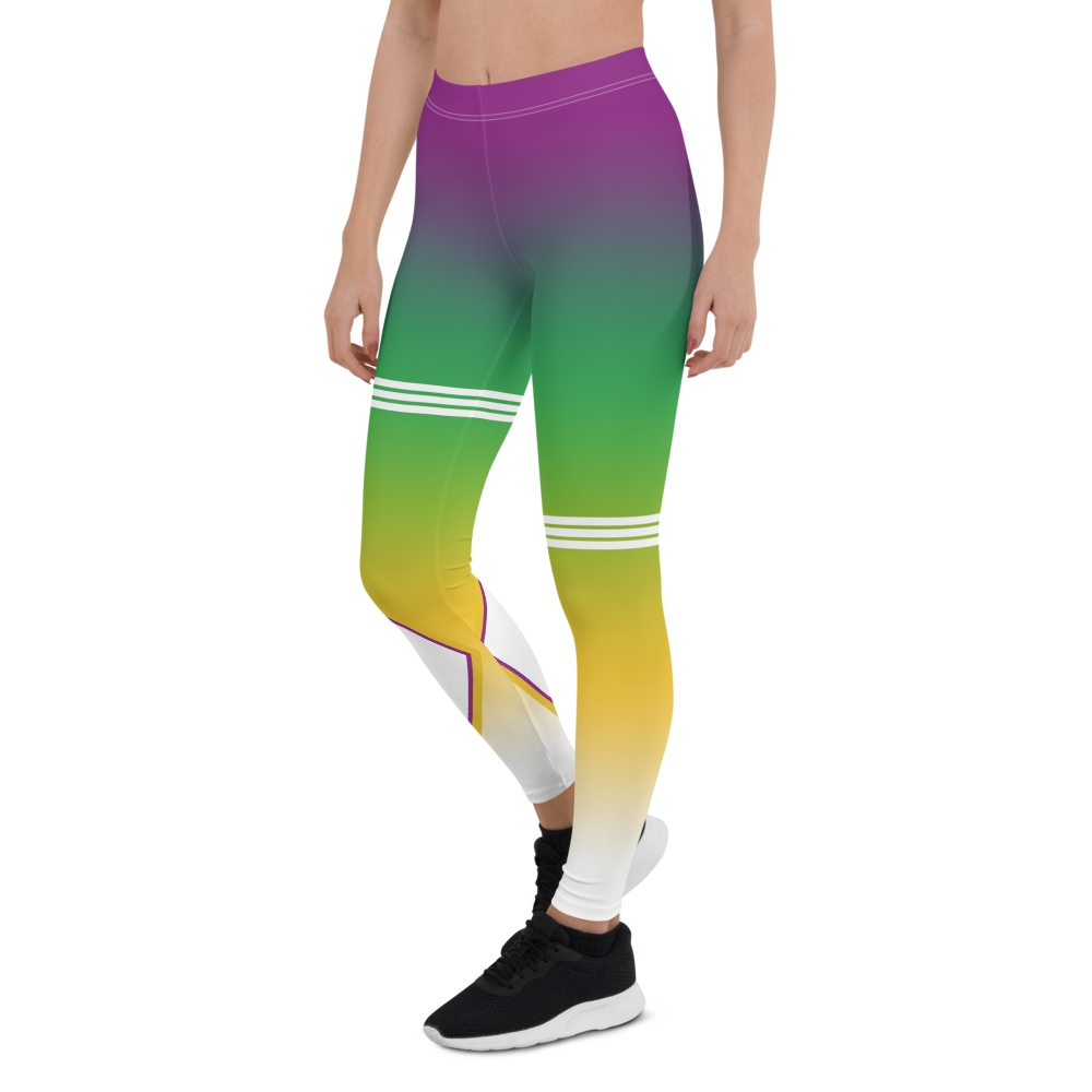 Purple Spandex Leggings Are Brazil Flag Inspired Tights For Liberos