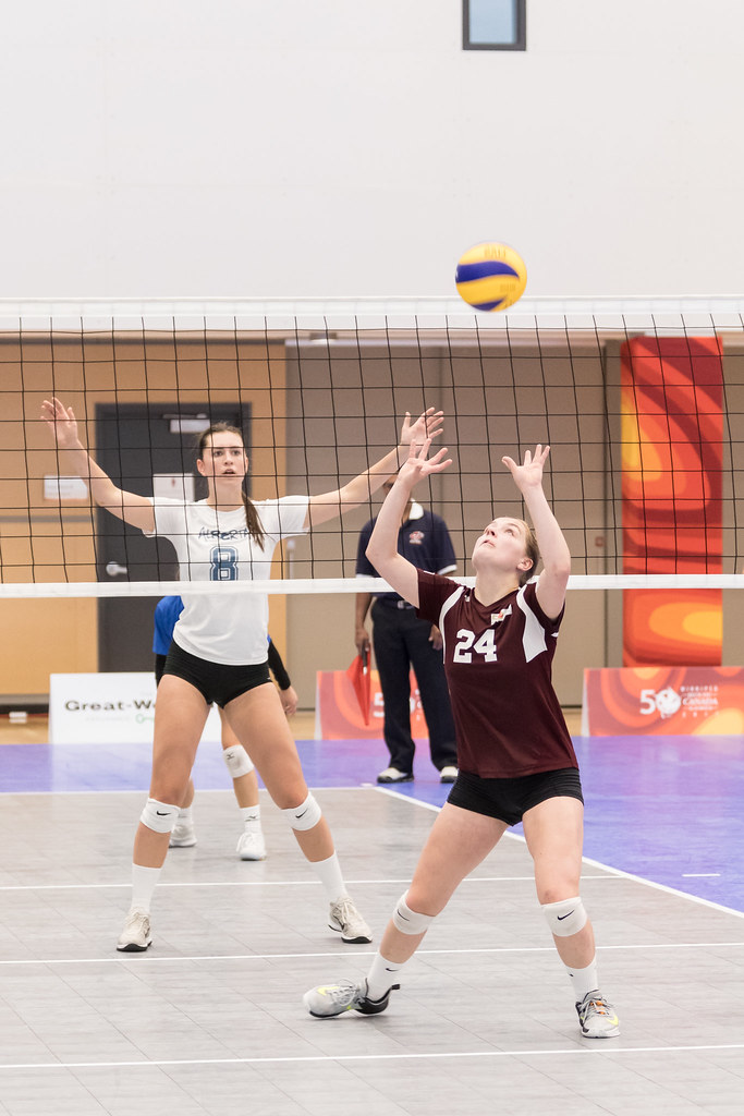 Setting in volleyball: A four set is pretty much the first type of set a left-side hitter learns to attack and a setter learns to set. (Ralph Arvesen)