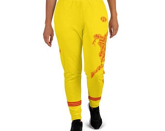 These Volleybragswag red joggers pants womens sweatpants options for players inspired by the Peoples Republic of China Flag