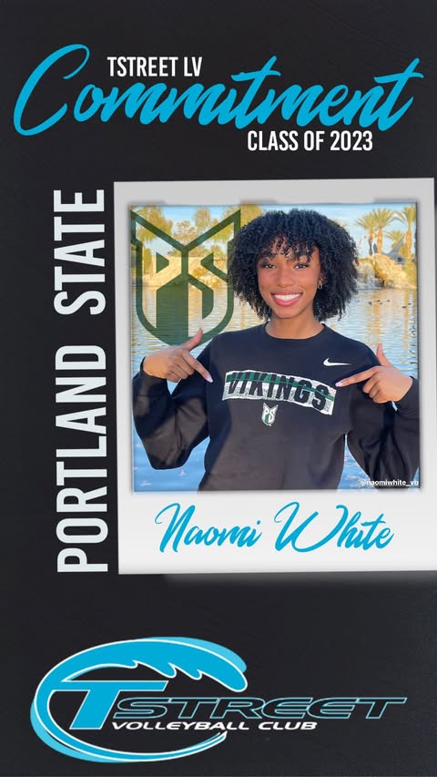 Coach April Head Coach Tstreet Las Vegas -18s 2023 College Commitments for Seniors Middle Blocker/Oppo, Naomi White, Portland State