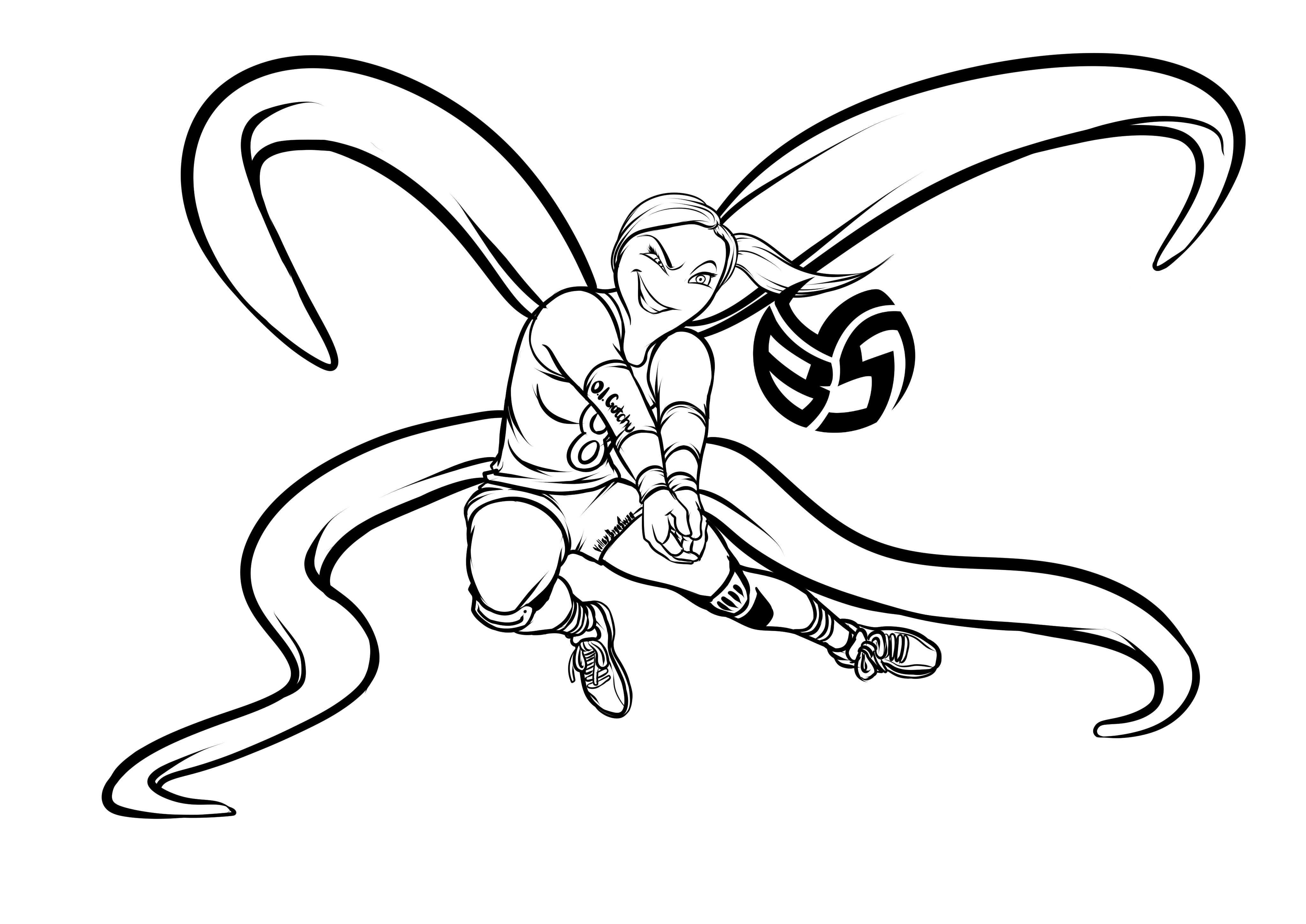 Volleybragswag Coloring Book For Kids With Octopus Coloring Pages