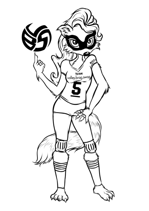Volleybragswag Raccoon Coloring Pages