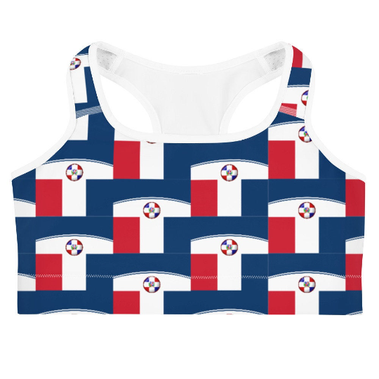 Dominican Republic Flag Inspired             Sports Bra and Shorts Outfits