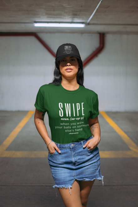 The Volleyball SWIPE shirt - when you wipe your balls on someone else's hands