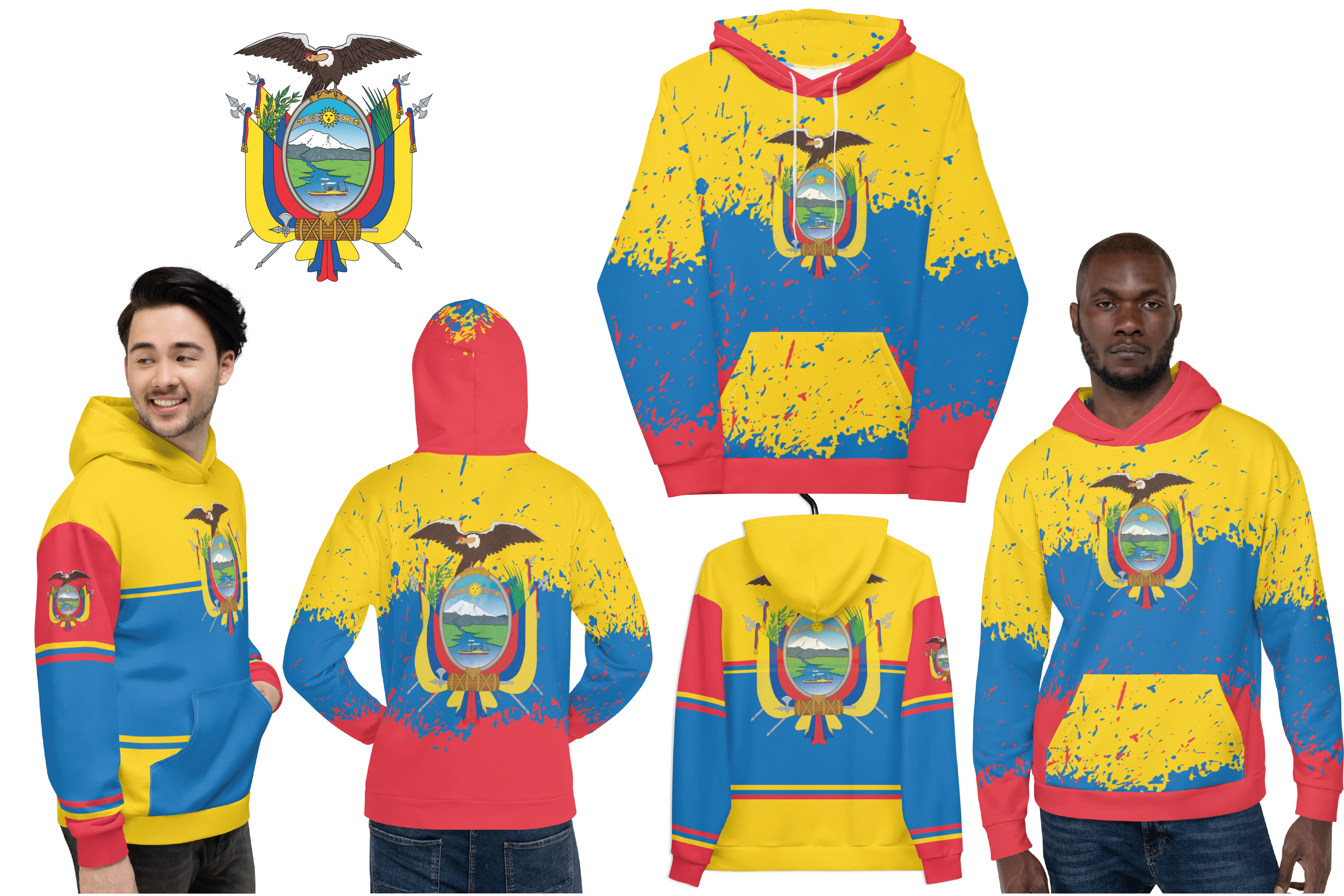 New 2023 arrivals! My colorful Ecuador flag inspired unisex oversized volleyball team hoodies by Volleybragswag are now sold on ETSY!