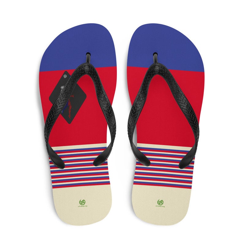 Volleybragswag Russia inspired volleyball flip flops available for volleyball players