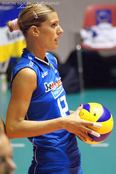 Francesca Piccinini is one of Italy's most famous volleyball players. (Simon Ska)