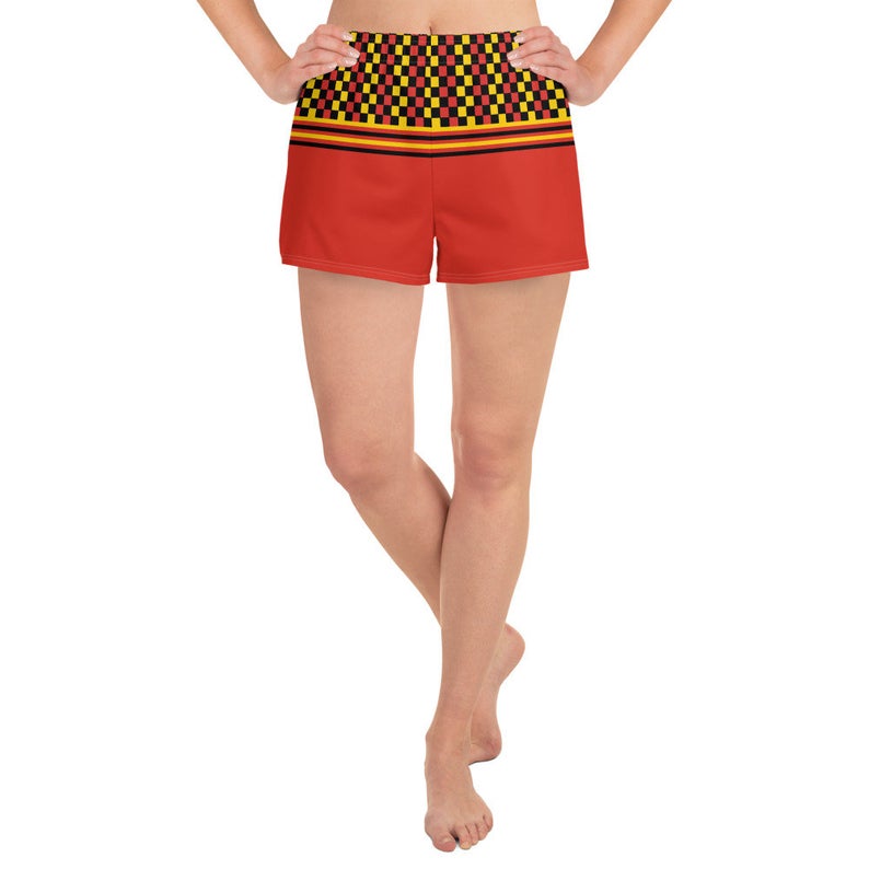 Inspired by the national flag of Germany these cute women's shorts come with pockets and are made of a versatile fabric that'll make you feel comfy at any sports event.