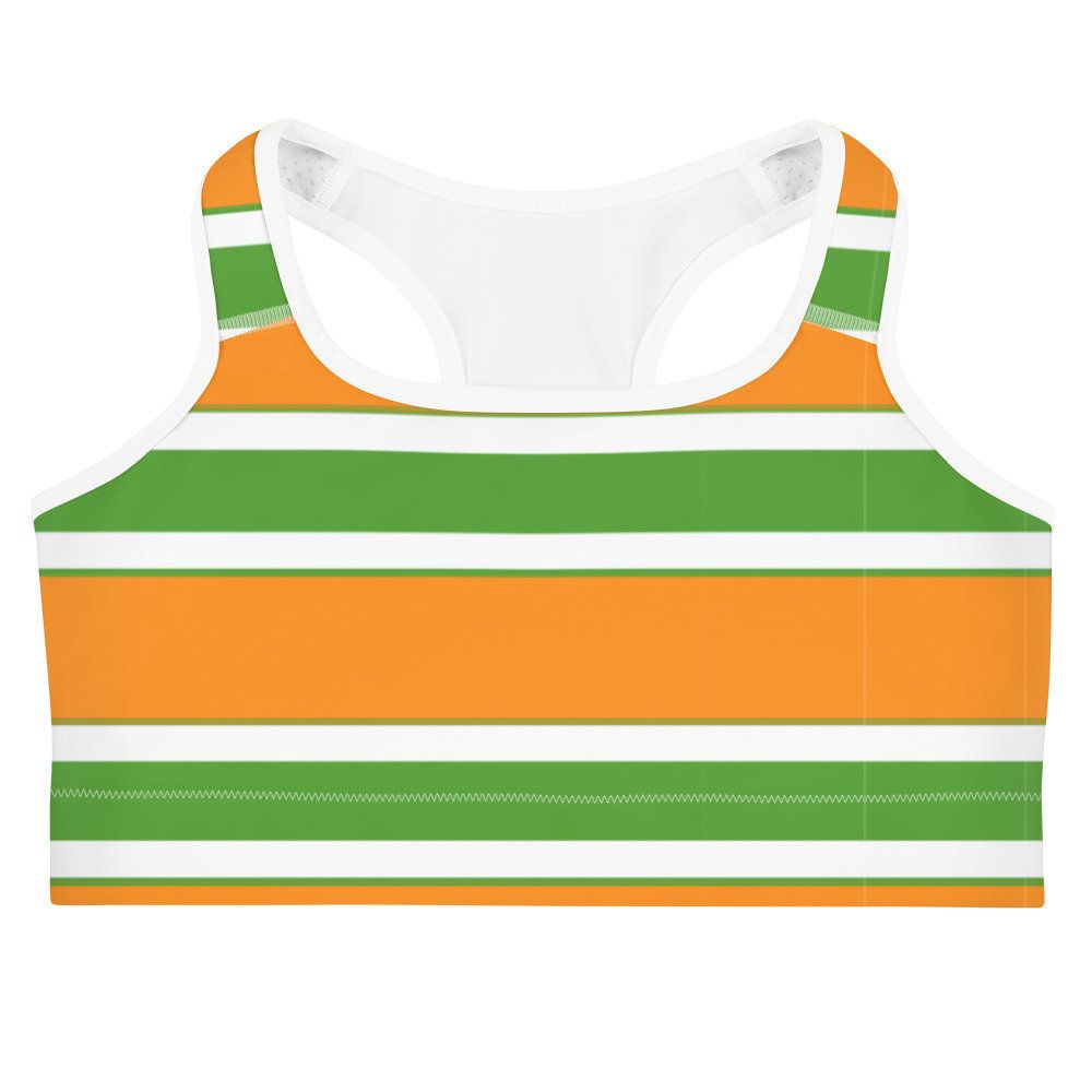 The designs for our India flag inspired sports bra and shorts sets come in amazing patterns and trendy designs which make for really cute volleyball outfits.