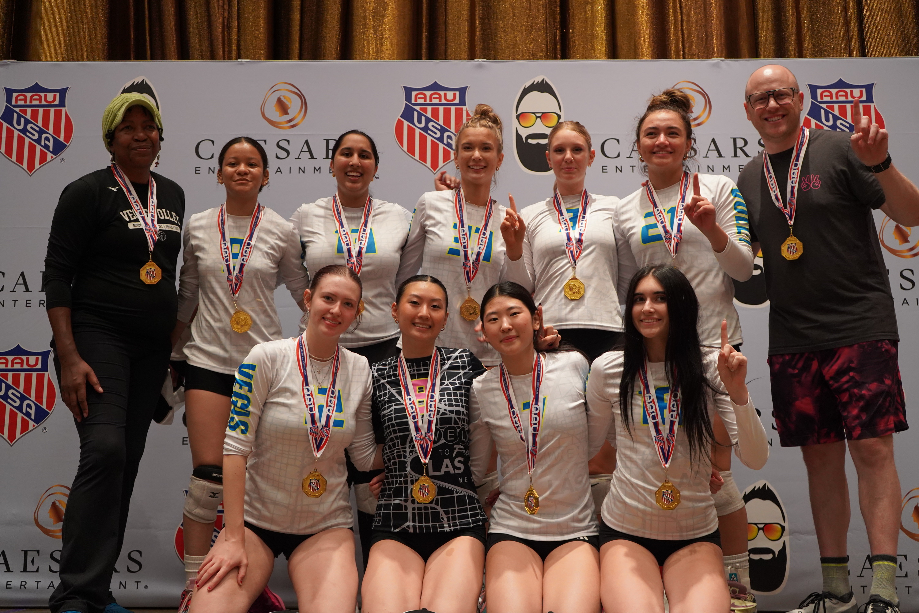 Coach April has an incredible track record.

Her Vegas Volley Girls 18s team won the gold medal at the "In It To Win It" Tournament in the month of May.

Now, she's ready to help you hit your volleyball goals!