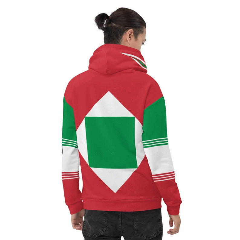 Italian Flag Inspired volleyball sweatshirt designs sold in my Volleybragswag Etsy shop.