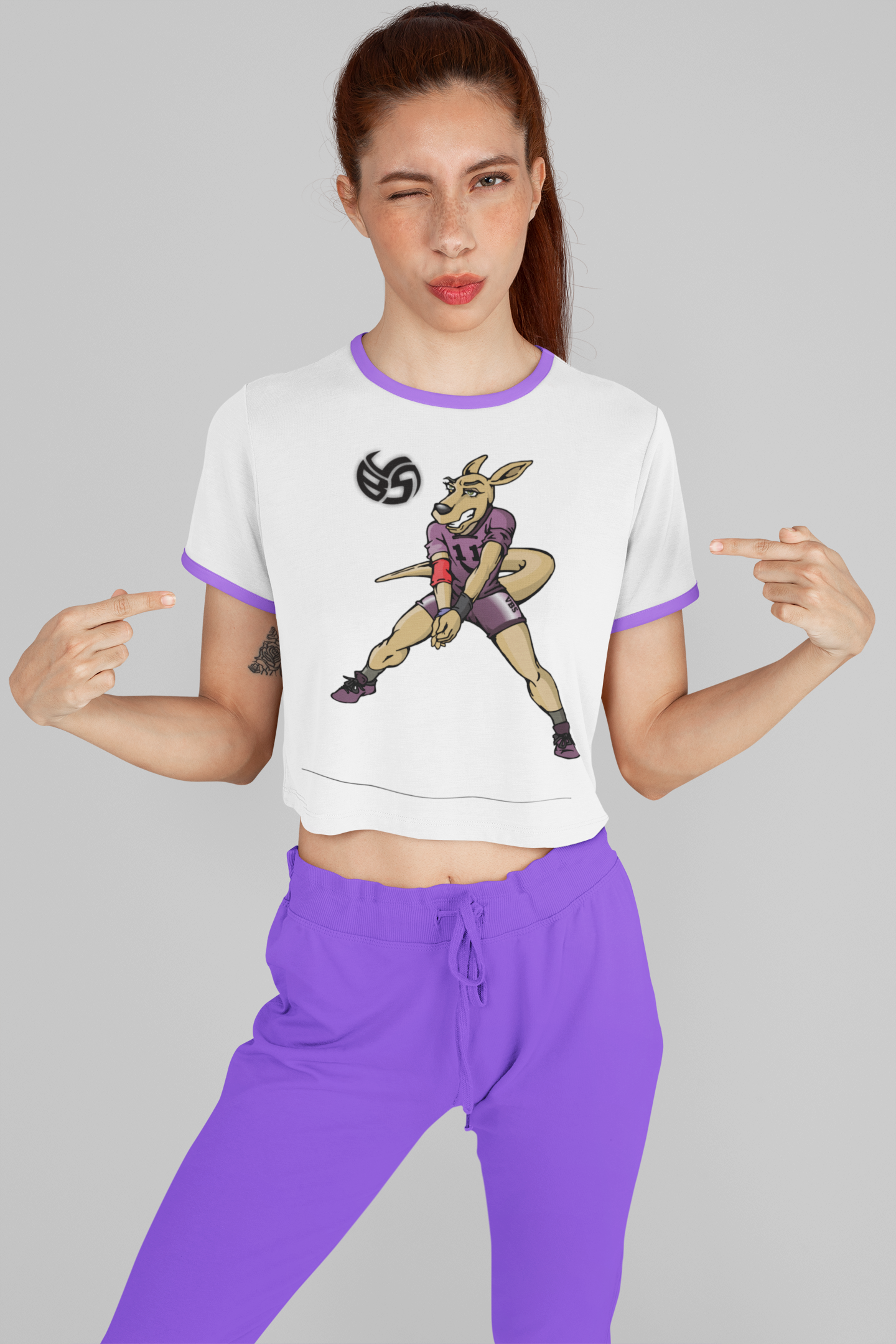 My youth Resee the Roo collection speaks to the young aspiring outside hitters in volleyball who make a point-scoring difference on their team.