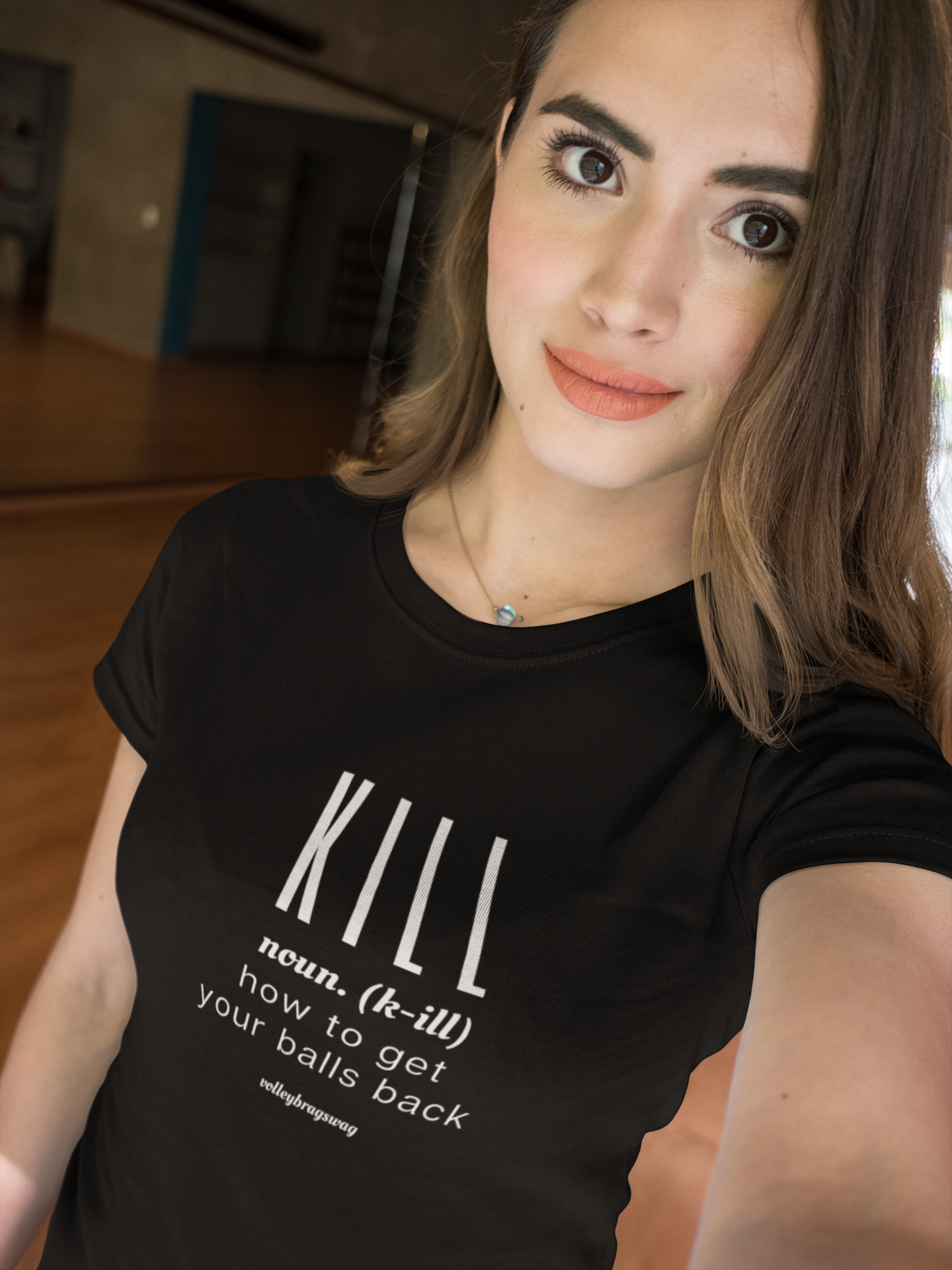 KILL (noun) How To Get Your Balls Back volleyball shirt. April Chapple, Launches a Hilarious Volleyball T-shirt Line With Fun Tongue-in-Cheek Designs sure to make players and enthusiasts laugh.