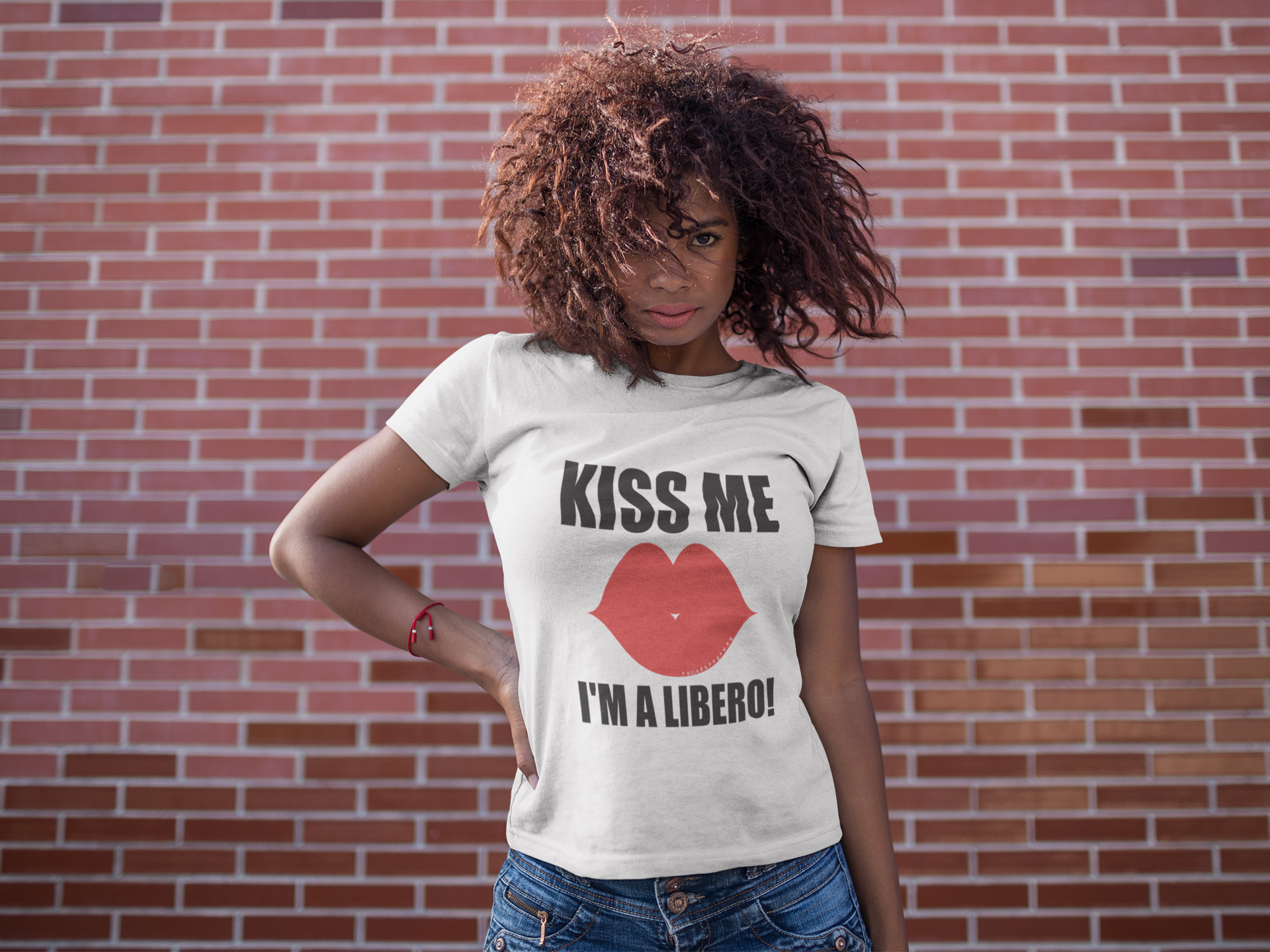 Kiss Me Im a Libero. Buy these cute volleyball libero shirts with quotes about playing volleyball which make cool gifts for players and are available in my ETSY shop!
