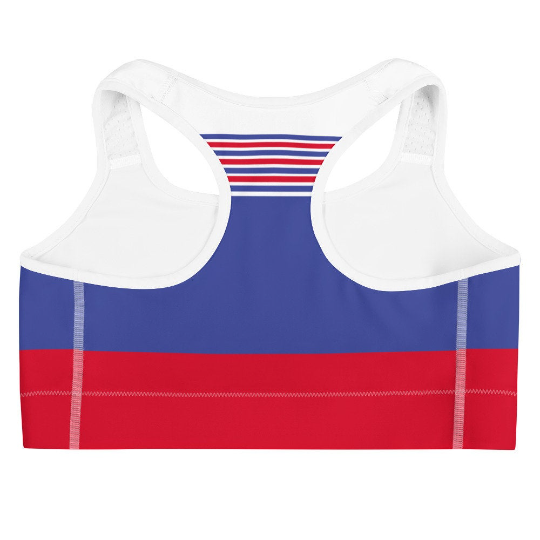 South Korea Flag Inspired                                        Sports Bra and Shorts Outfits