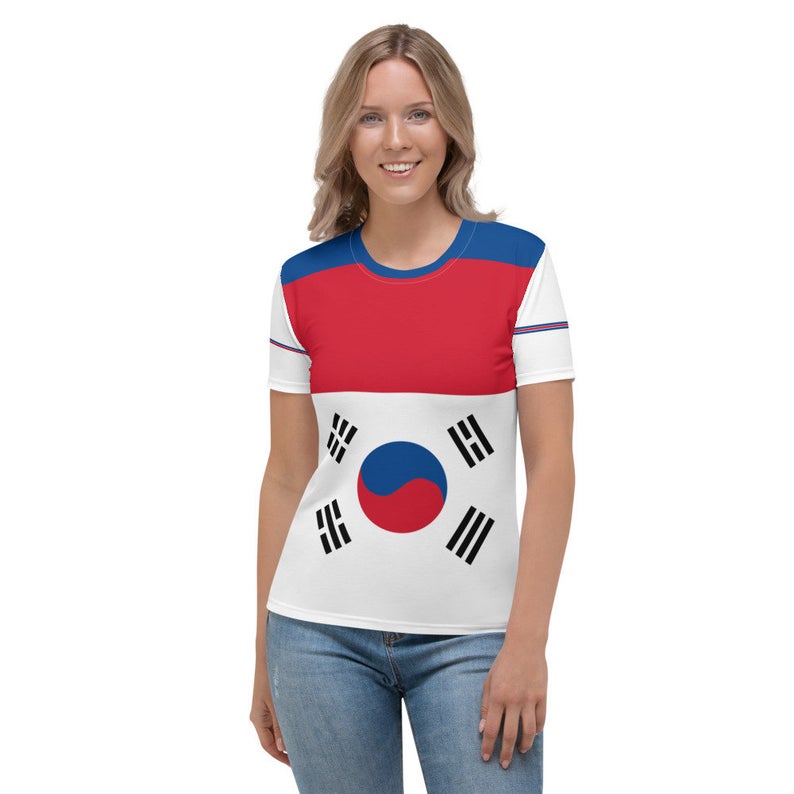 Create A Cute Beach Volleyball Outfit With Korea Flag Inspired Designs by Volleybragswag