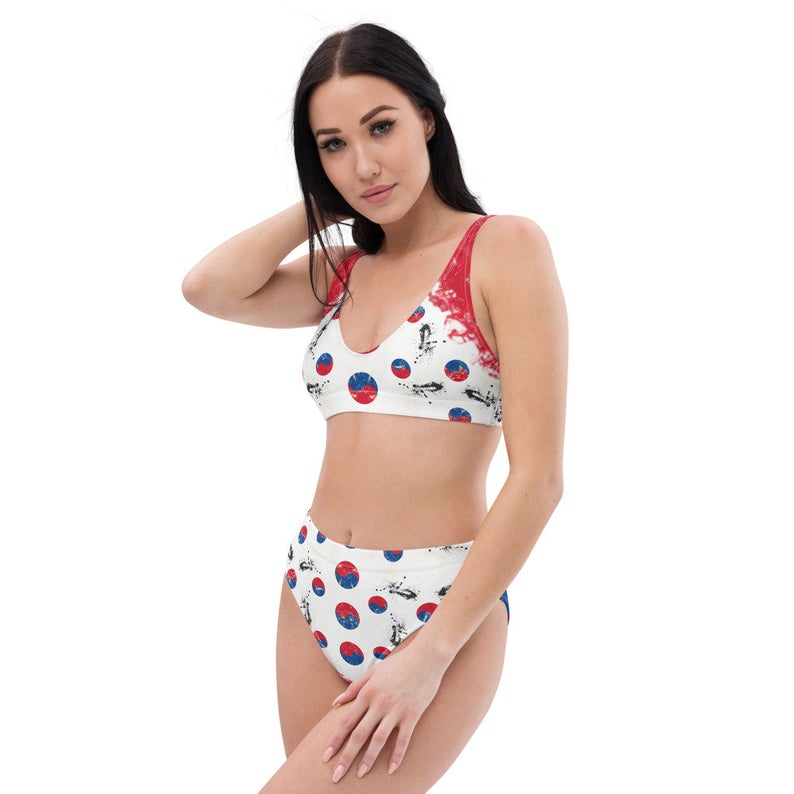 Create A Cute Beach Volleyball Outfit With Korea Flag Inspired Designs by Volleybragswag