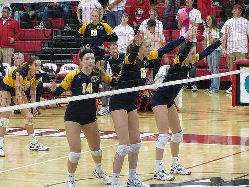 MAC Volleyball - Kent State front row by D. Wilson