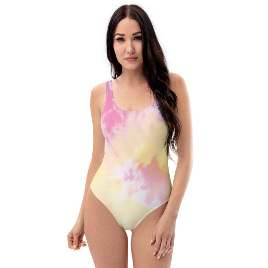 One Piece Tie Dye Swimsuit Designs Spring Collection 2021