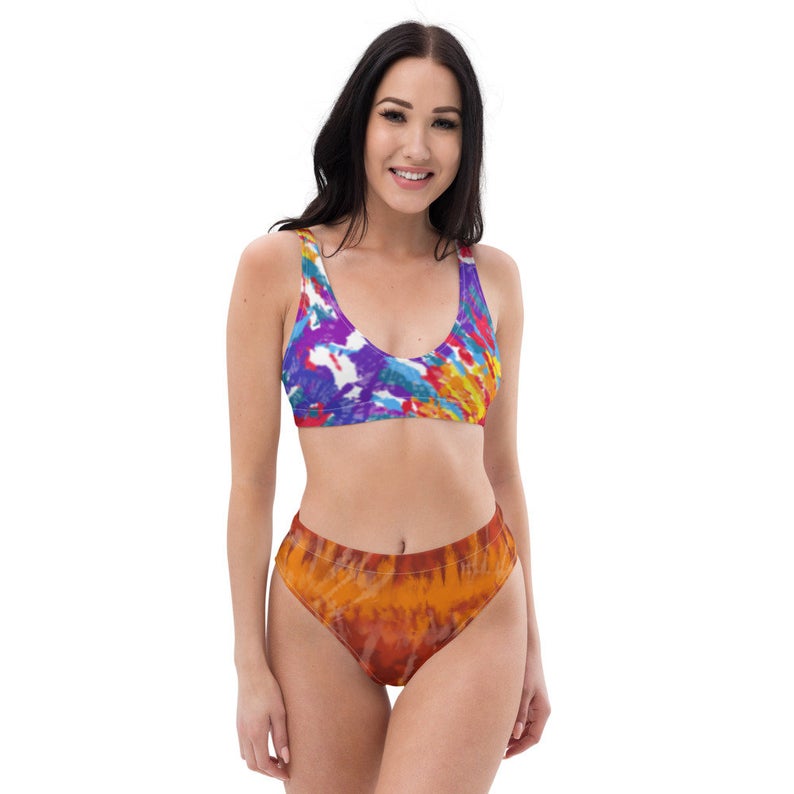 Volleybragswag Tie Dye High Waisted Bikini Collection Spring 2021